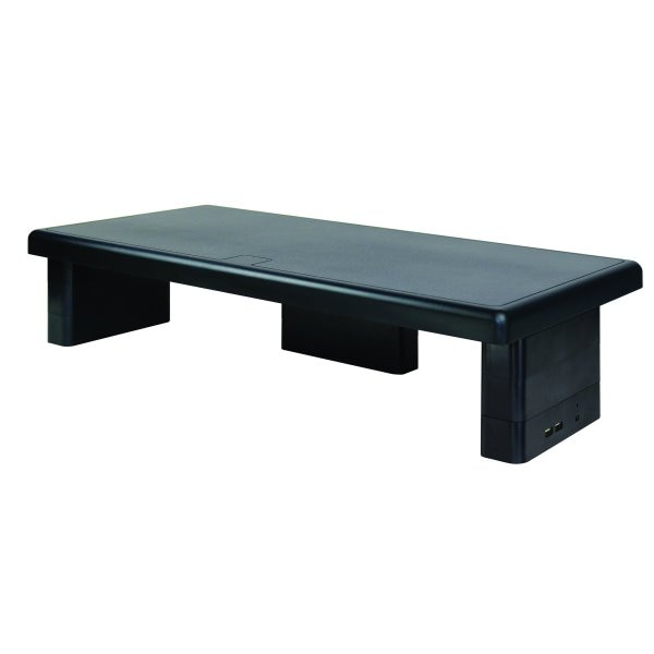 DAC® Ultra-Wide Monitor Riser with Charging Ports, Black