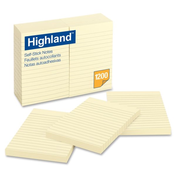 Mat Pad Notes Highland Lined Note Pads, 4