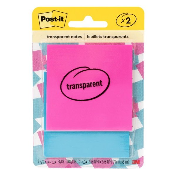 Post It Note Multicopy Post-it Transparent Notes, 3