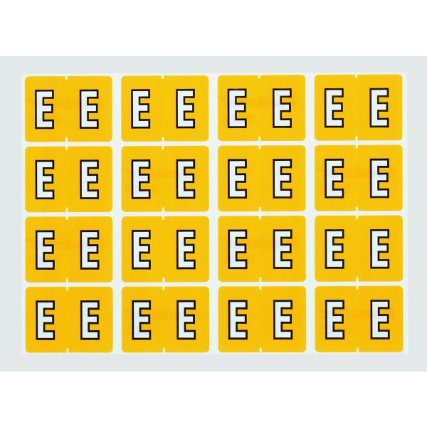 Oxford Compatible Alphabetical Labels, E