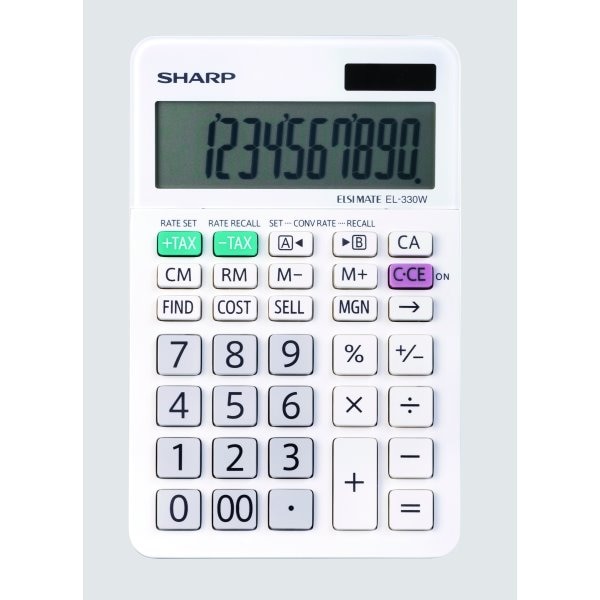 Sharp Slant Display Desktop Calculator