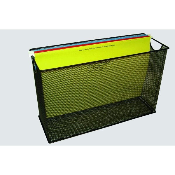 Frame For Files Winnable Mesh Desktop Hanging File Frame, Legal, Black